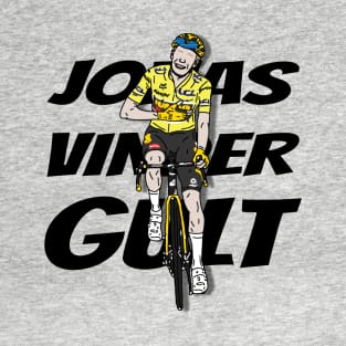 Jonas Vinder Gult Champion Tour de France 2022 - Yellow jersey T-Shirt